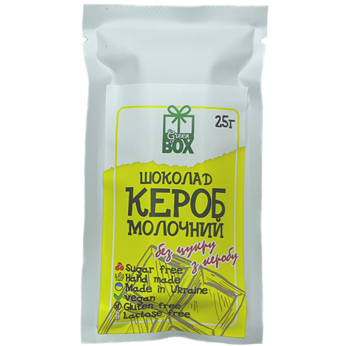 Плитка "Кероб молочний" з керобу, 25 грам (веган)
