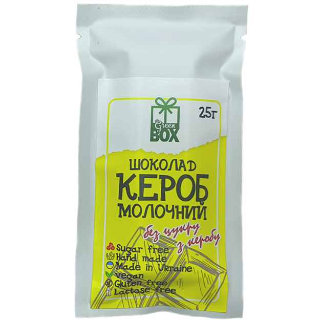 Плитка "Кероб молочний" з керобу, 25 грам (веган)