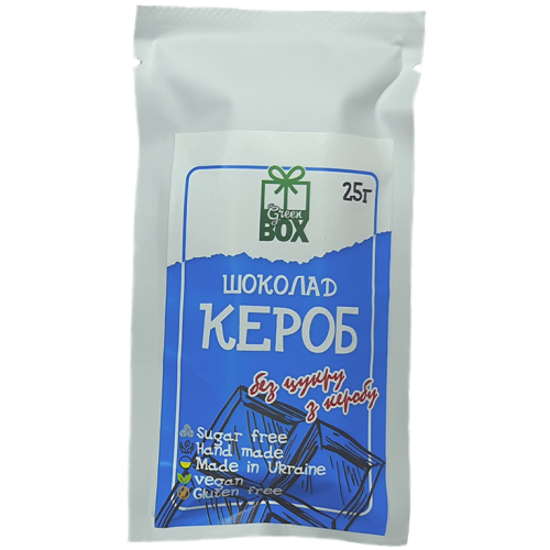 Плитка "Кероб"  Шоколад  з керобу, 25 грам (веган)