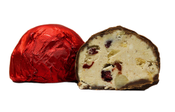 "Bonbon з фундуком, макадамією, кеш'ю та журавлиною в молочному шоколаді" 130грам